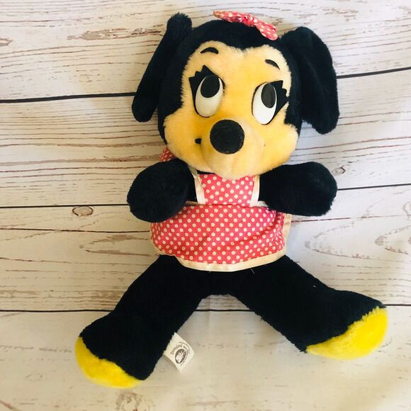 Vintage  Mickey Minnie Hippo Pluto Walt Disney Characters Plush Toy Stuffed - Picture 5 of 12